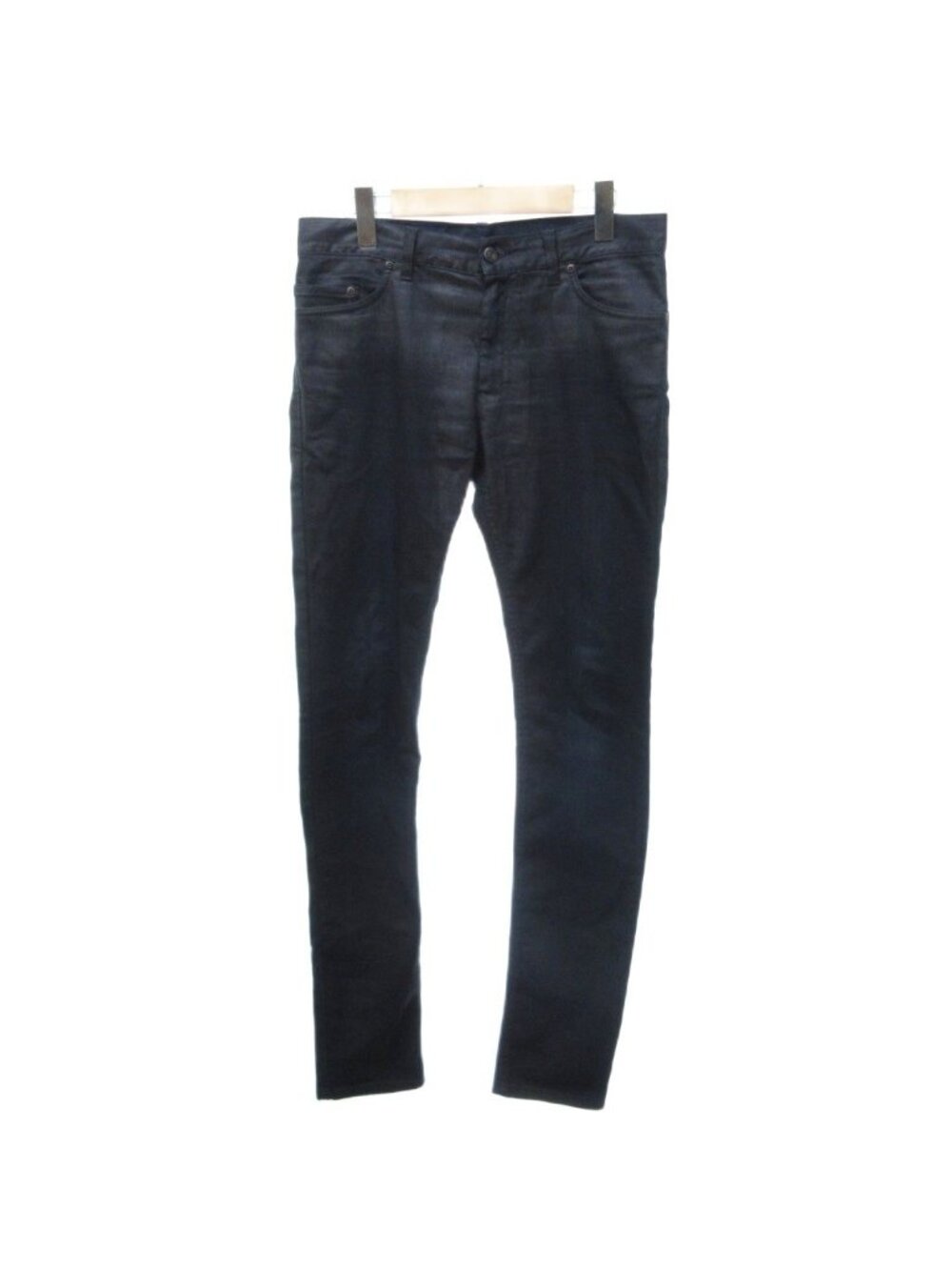 Saint Laurent Archive Coated Denim Skinny Black 46